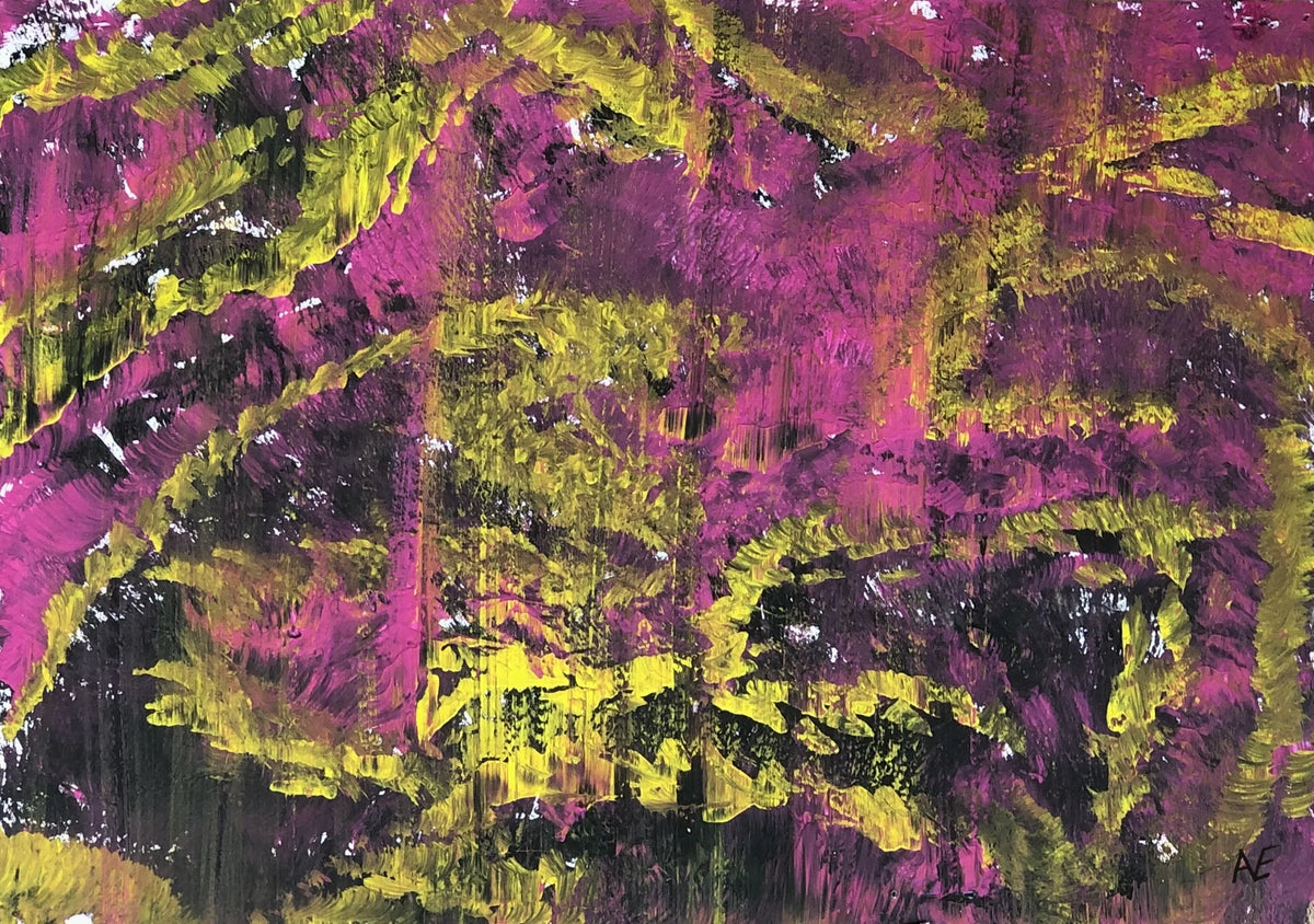 No. 33, acrylic on paper, 14.8 × 21 cm (A5), 2023, by Nael Abdelal