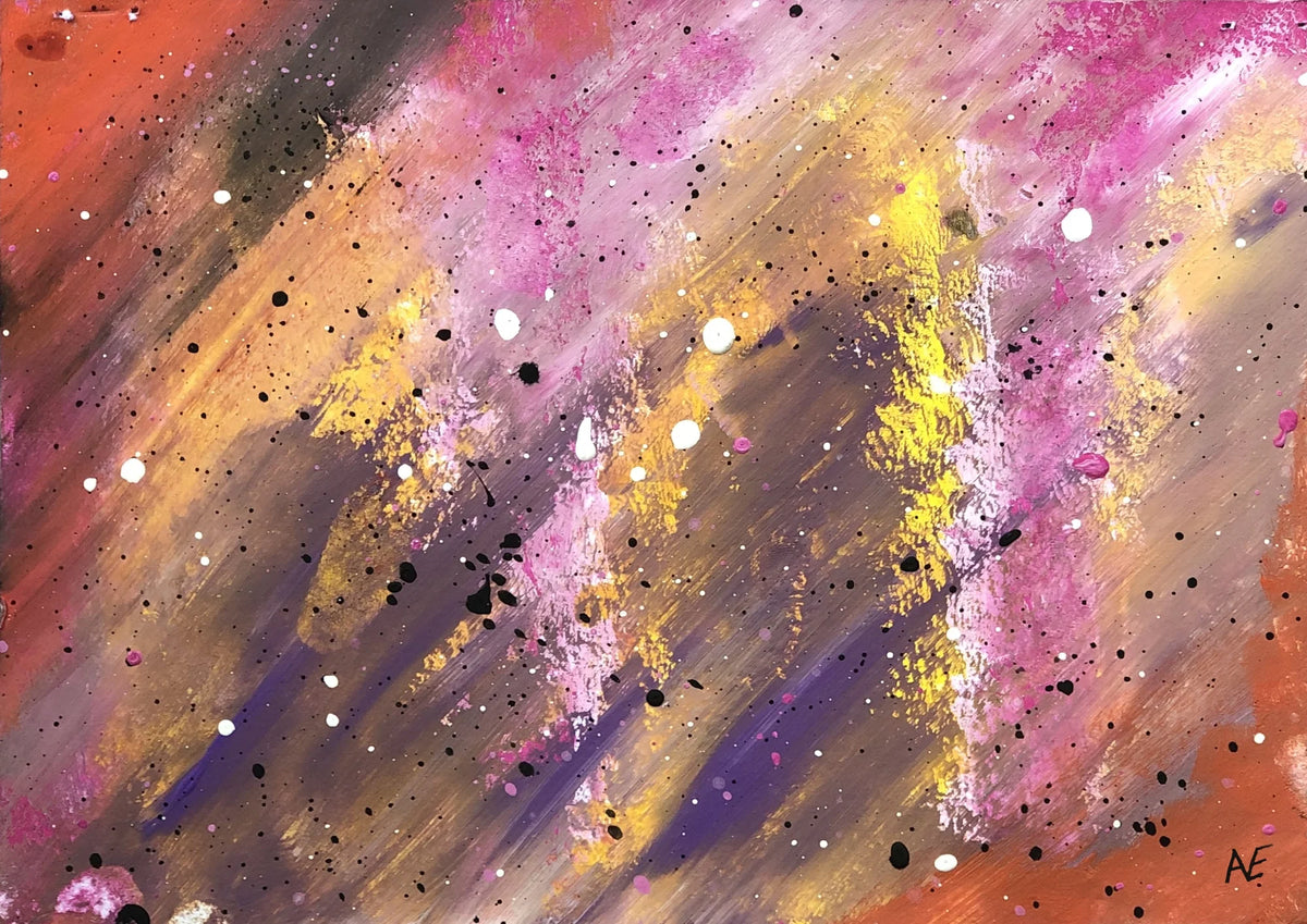 Gates, acrylic on paper, 14.8 × 21 cm (A5), 2023, by Nael Abdelal