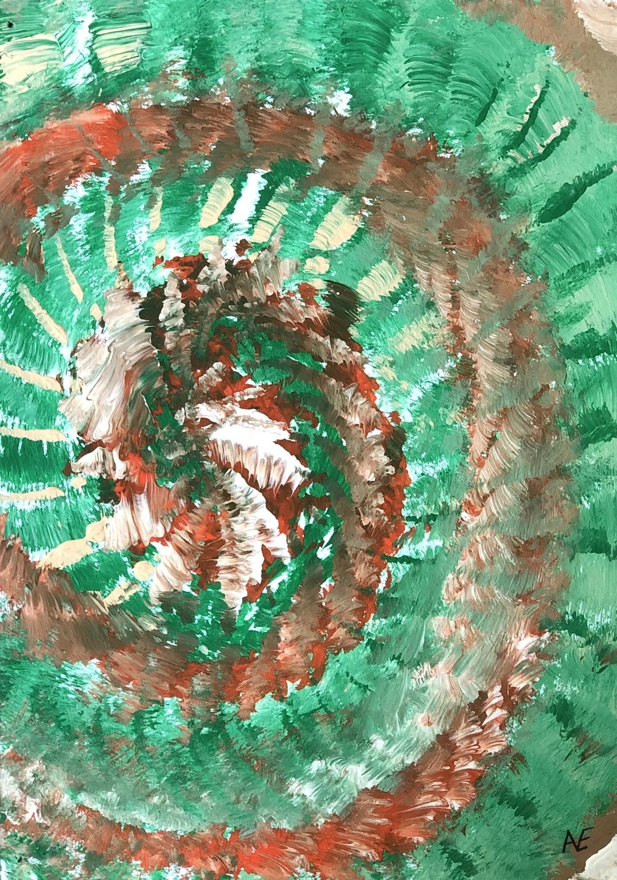 Shredder, acrylic on paper, 14.8 × 21 cm (A5), 2023, by Nael Abdelal