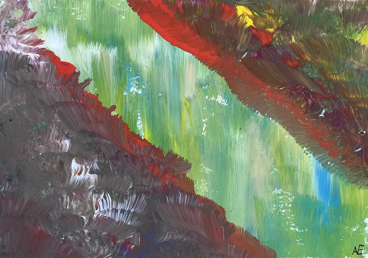 No. 41, acrylic on paper, 14.8 × 21 cm (A5), 2023, by Nael Abdelal