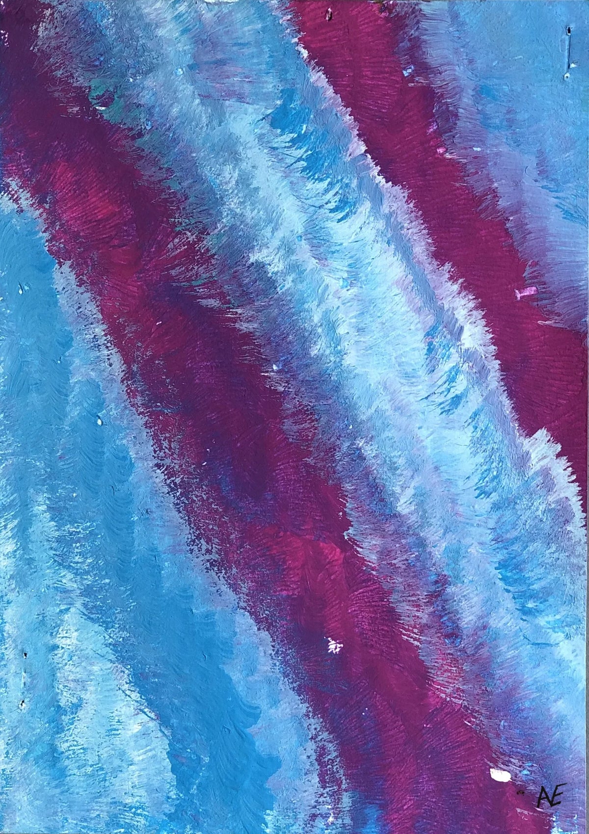 No. 38, acrylic on paper, 14.8 × 21 cm (A5), 2023, by Nael Abdelal