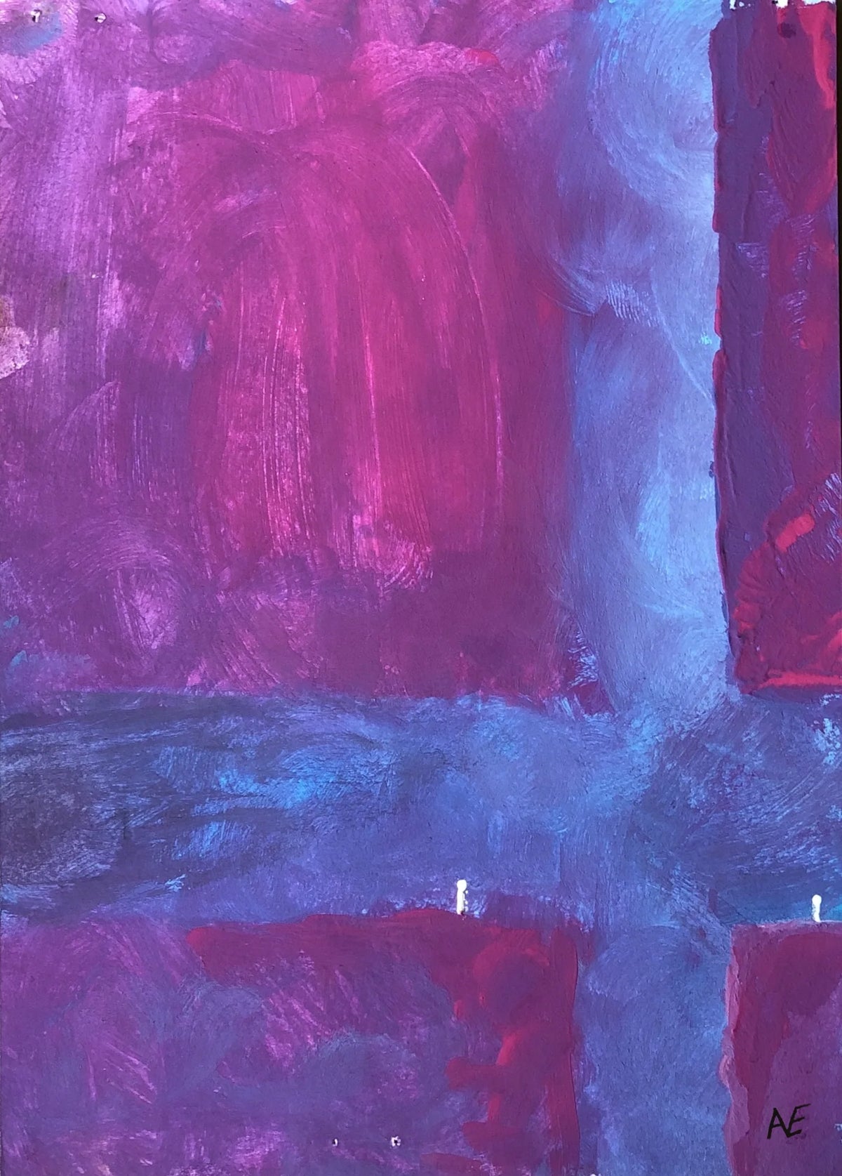 Can't, acrylic on paper, 14.8 × 21 cm (A5), 2023, by Nael Abdelal