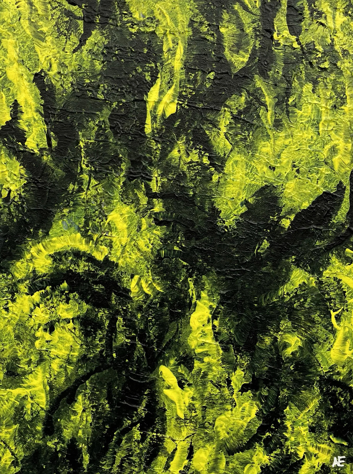 No. 150, acrylic on canvas, 30 × 40 cm, 2024, by Nael Abdelal