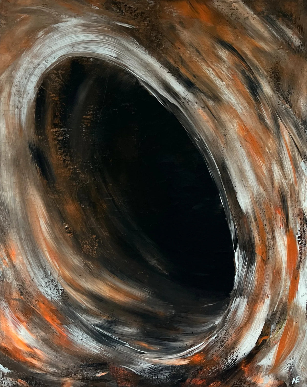 SuKd, acrylic on canvas, 40 × 50 cm, 2025, by Nael Abdelal