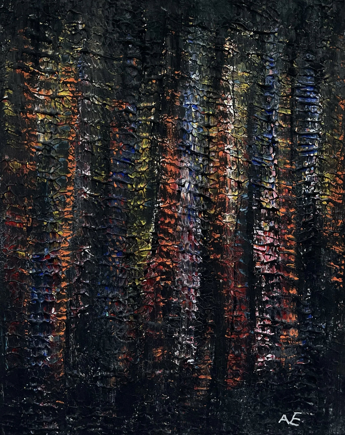 Subtlety, acrylic on canvas, 40 × 50 cm, 2024, by Nael Abdelal