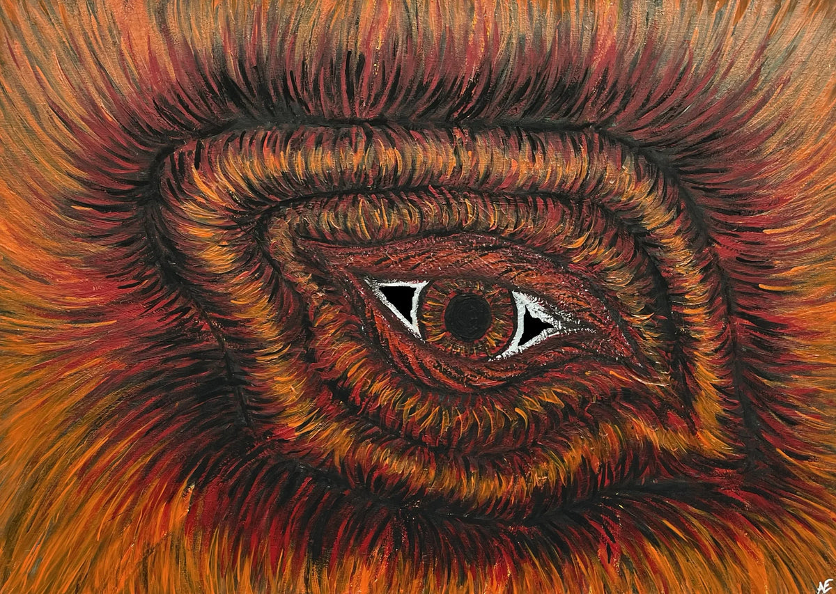 No. 239, acrylic on canvas, 50 × 70 cm, 2025, by Nael Abdelal