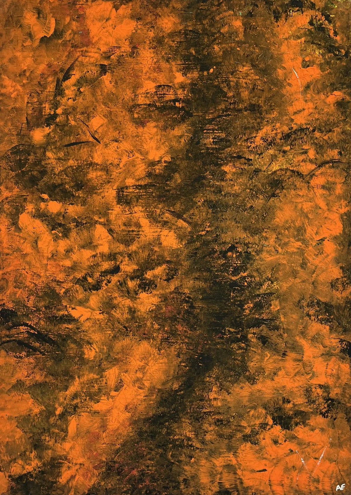 No. 256, acrylic on canvas, 50 × 70 cm, 2024, by Nael Abdelal
