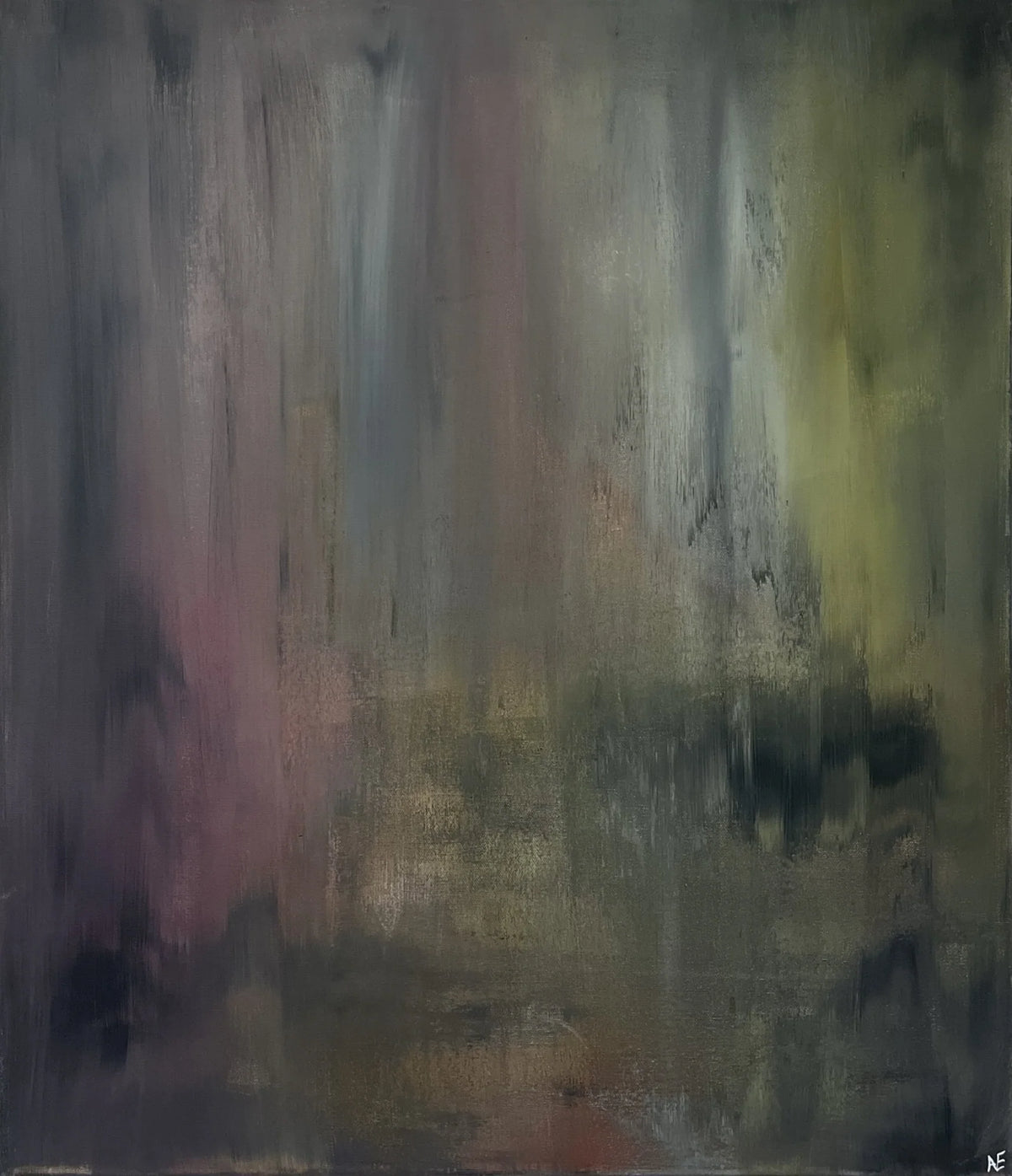 Longface, acrylic on canvas, 60 × 70 cm, 2026, by Nael Abdelal