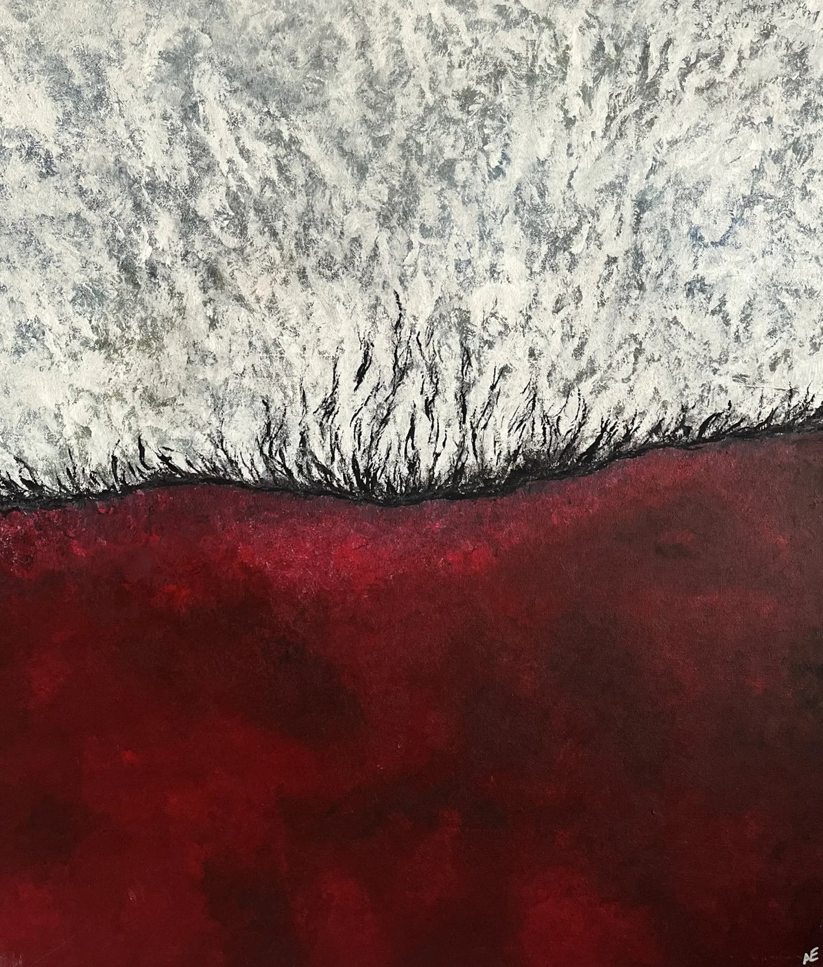 No. 280, acrylic on canvas, 60 × 70 cm, 2026, by Nael Abdelal