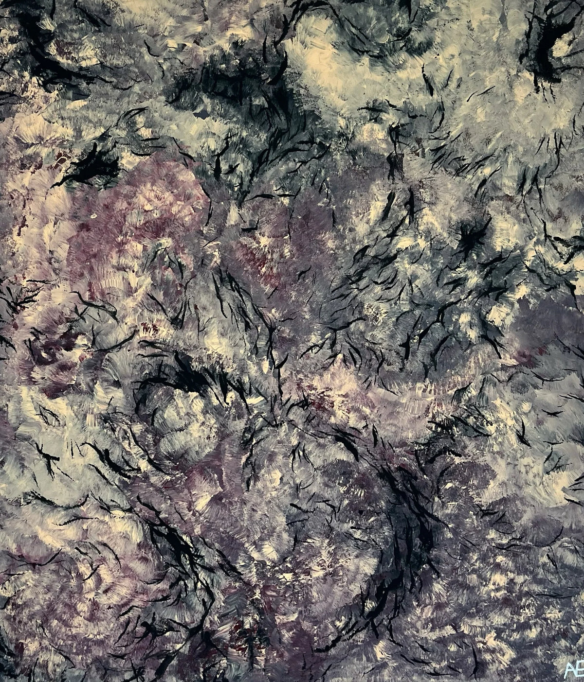 No. 279, acrylic on canvas, 60 × 70 cm, 2026, by Nael Abdelal