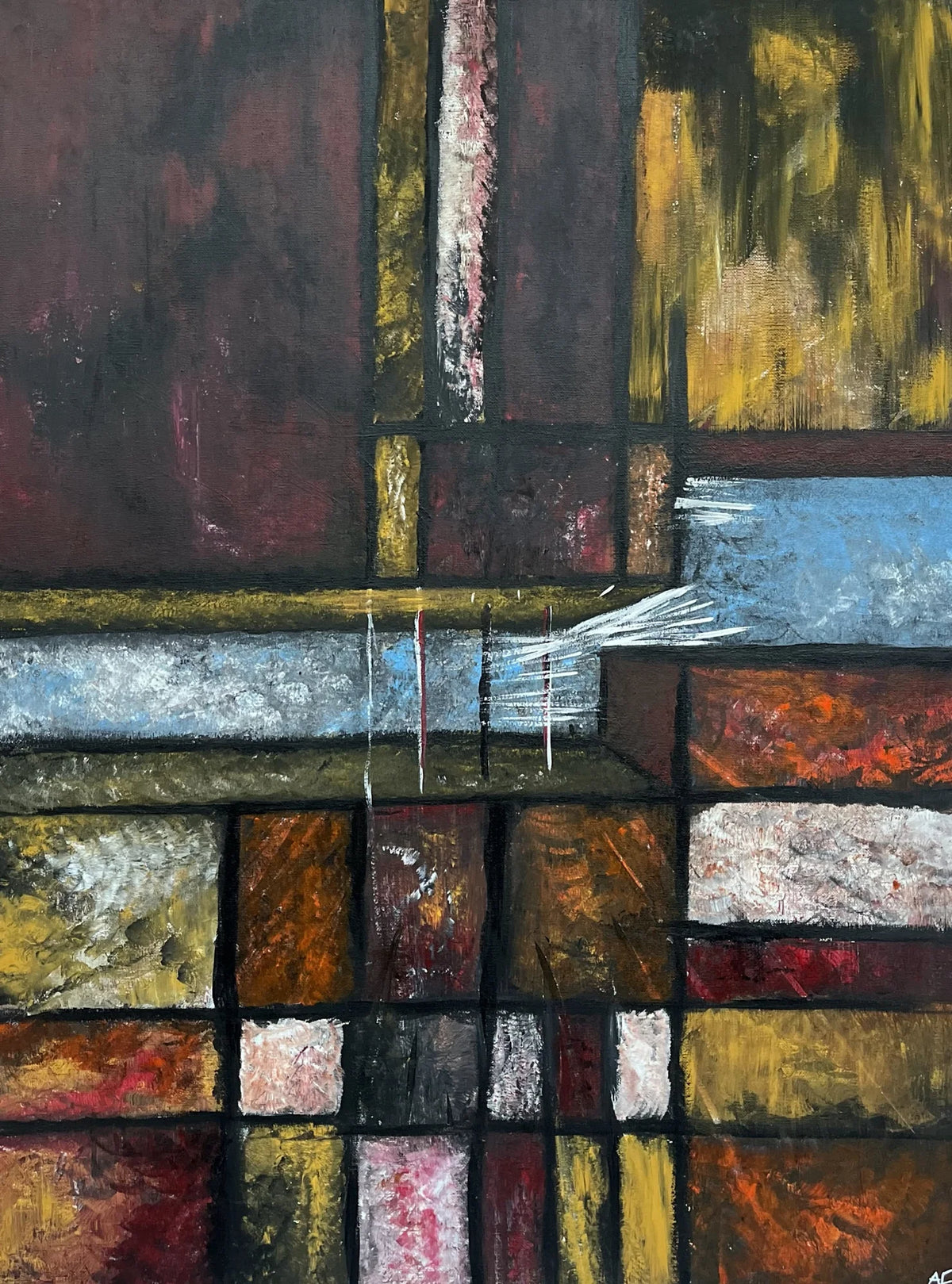 No. 286, acrylic on canvas, 60 × 80 cm, 2025, by Nael Abdelal