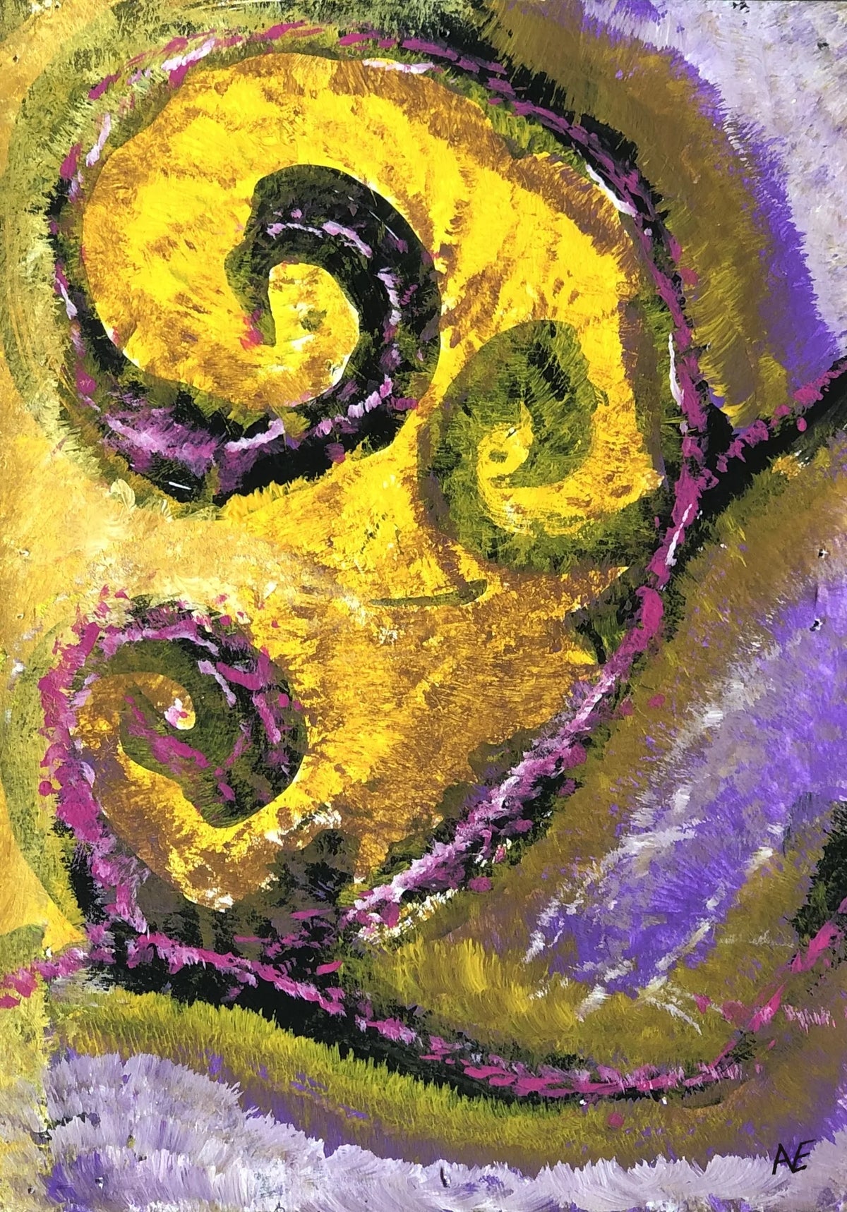 WillyWollower, acrylic on paper, 14.8 × 21 cm (A5), 2023, by Nael Abdelal