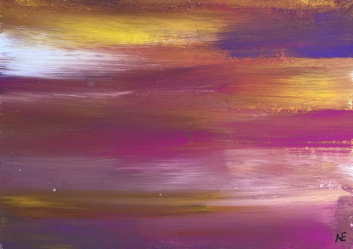 No. 22, acrylic on paper, 14.8 × 21 cm (A5), 2023, by Nael Abdelal