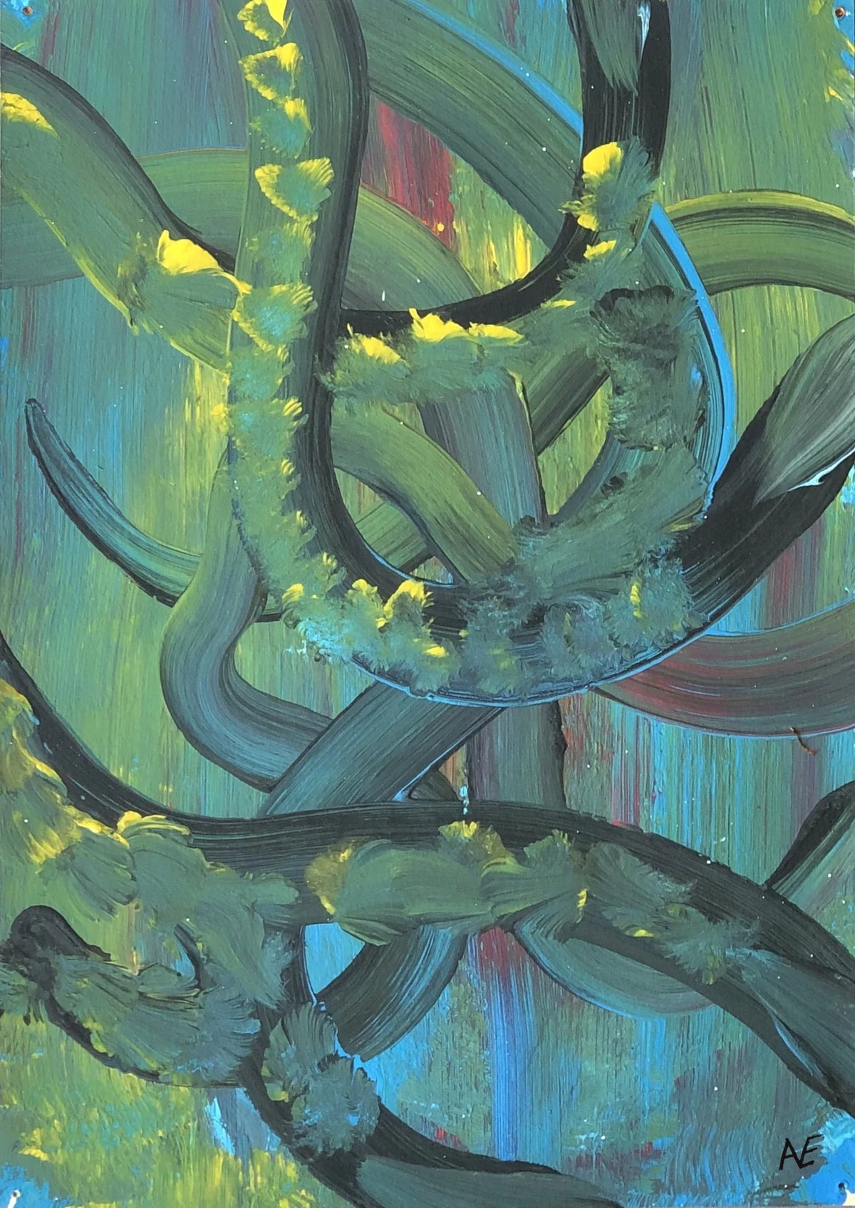 No. 26, acrylic on paper, 14.8 × 21 cm (A5), 2023, by Nael Abdelal
