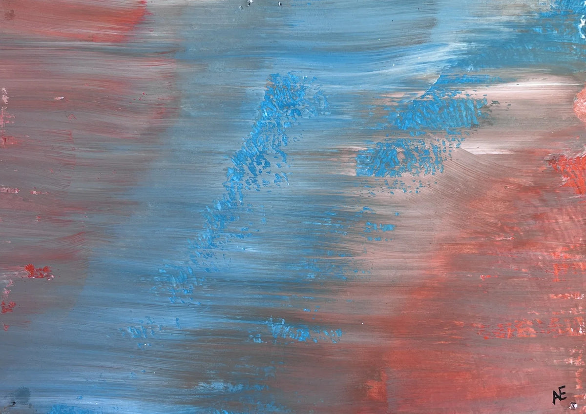 Ripper, acrylic on paper, 14.8 × 21 cm (A5), 2023, by Nael Abdelal