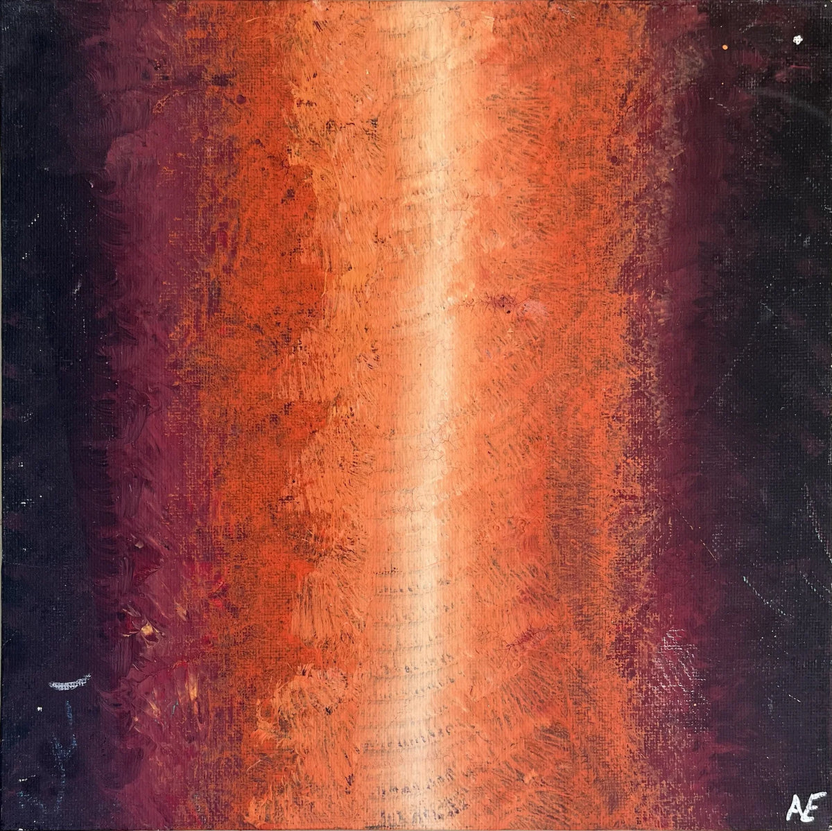 Expand, acrylic on panel, 25 × 25 cm, 2023, by Nael Abdelal