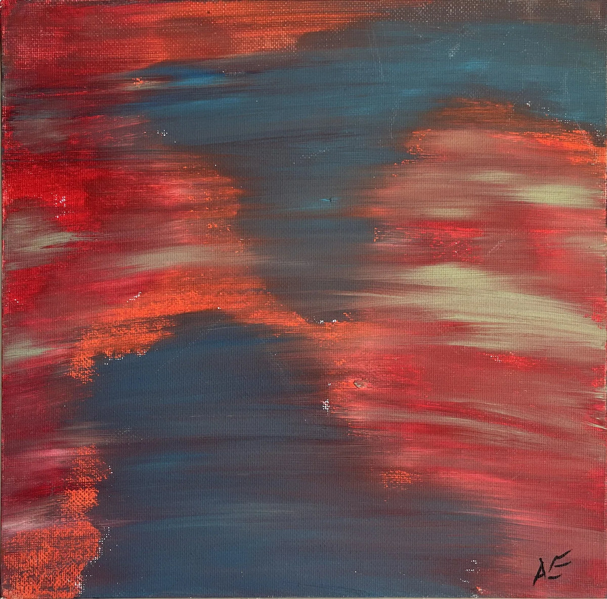 No. 78, acrylic on panel, 25 × 25 cm, 2024, by Nael Abdelal