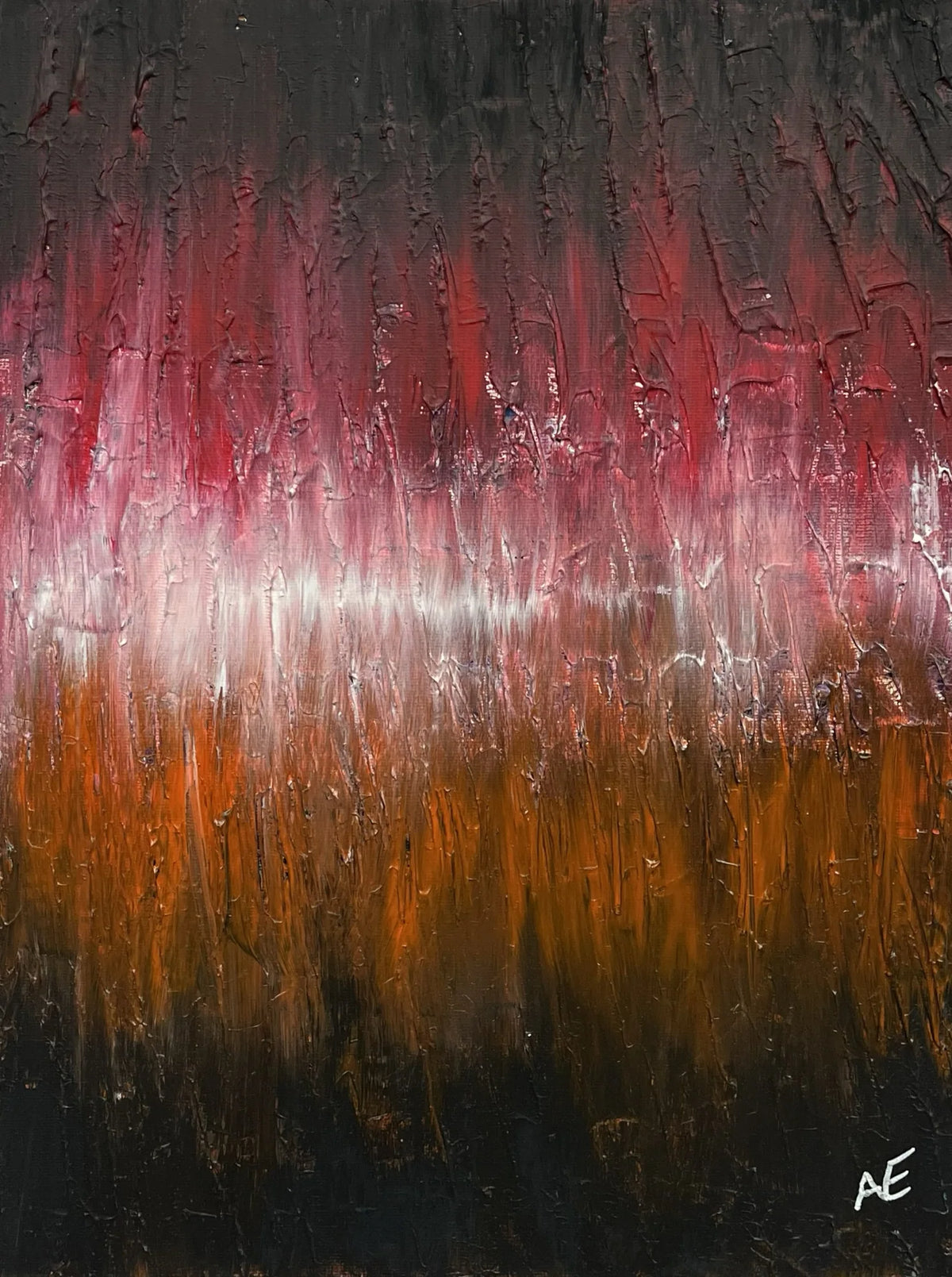 FM, acrylic on canvas, 30 × 40 cm, 2024, by Nael Abdelal