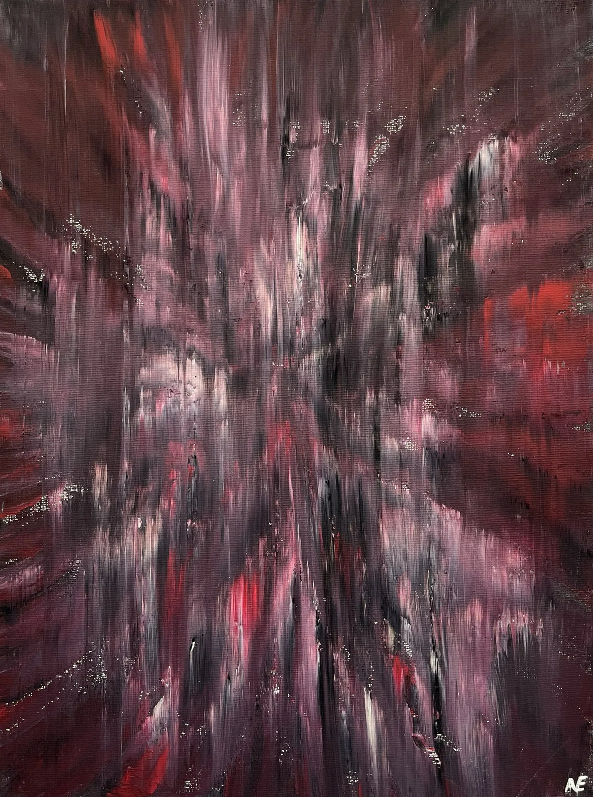 Angel, acrylic on canvas, 30 × 40 cm, 2024, by Nael Abdelal