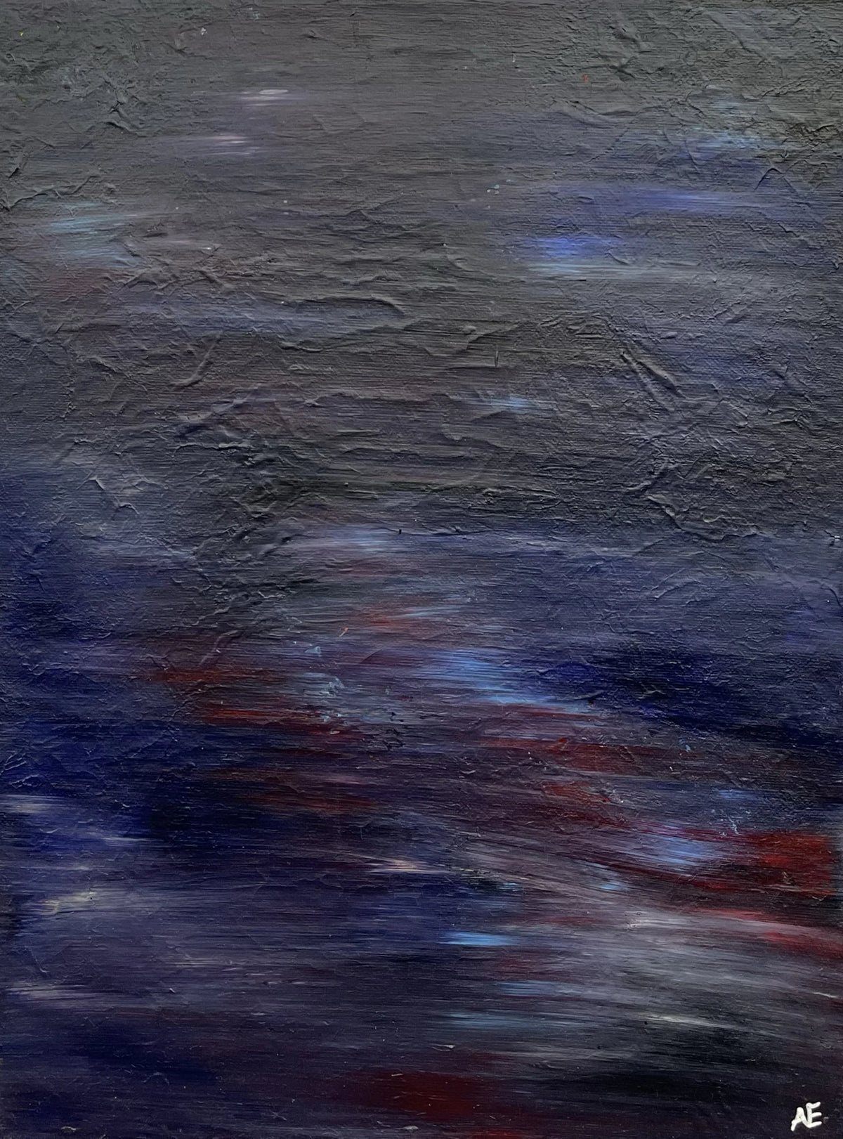 No. 139, acrylic on canvas, 30 × 40 cm, 2024, by Nael Abdelal