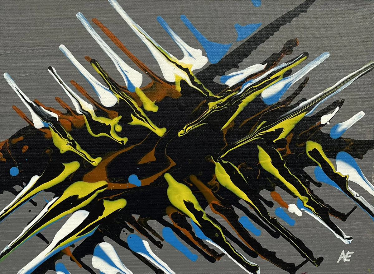 No. 117, acrylic on canvas, 30 × 40 cm, 2024, by Nael Abdelal