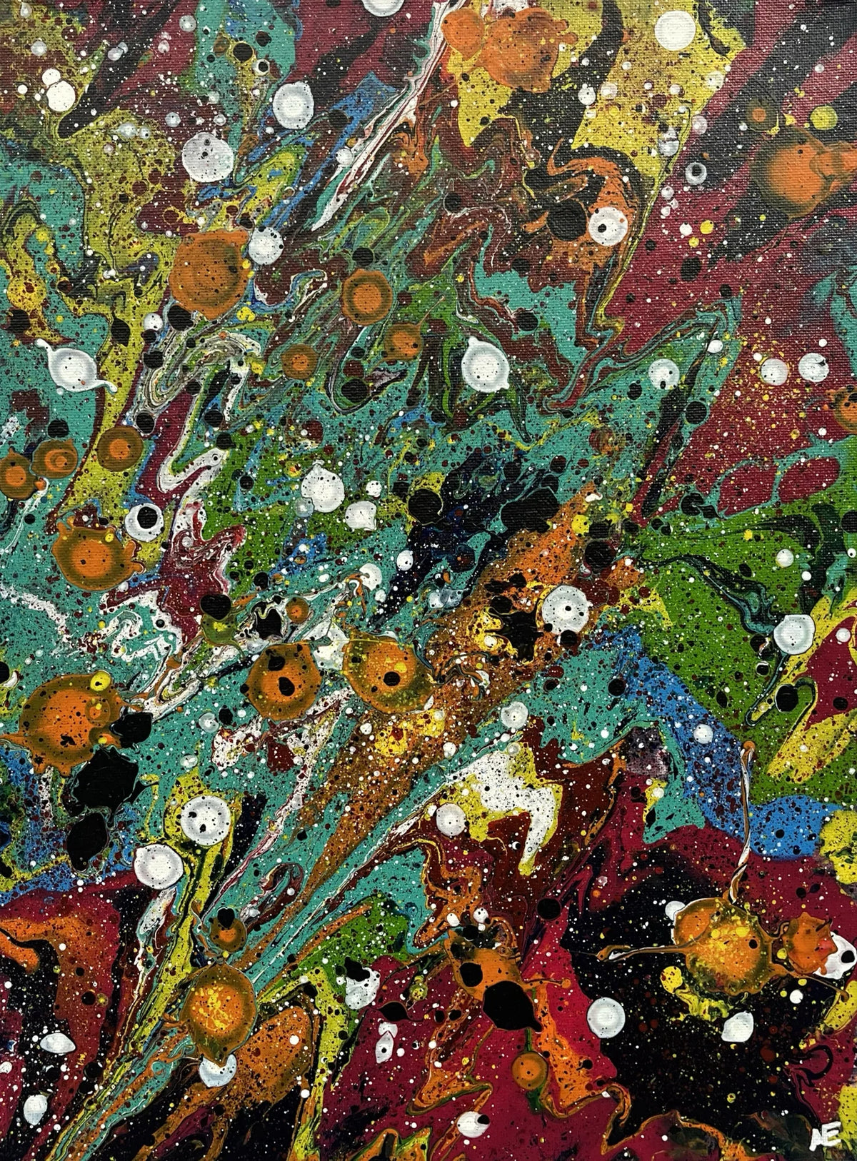 Candy, acrylic on canvas, 30 × 40 cm, 2024, by Nael Abdelal