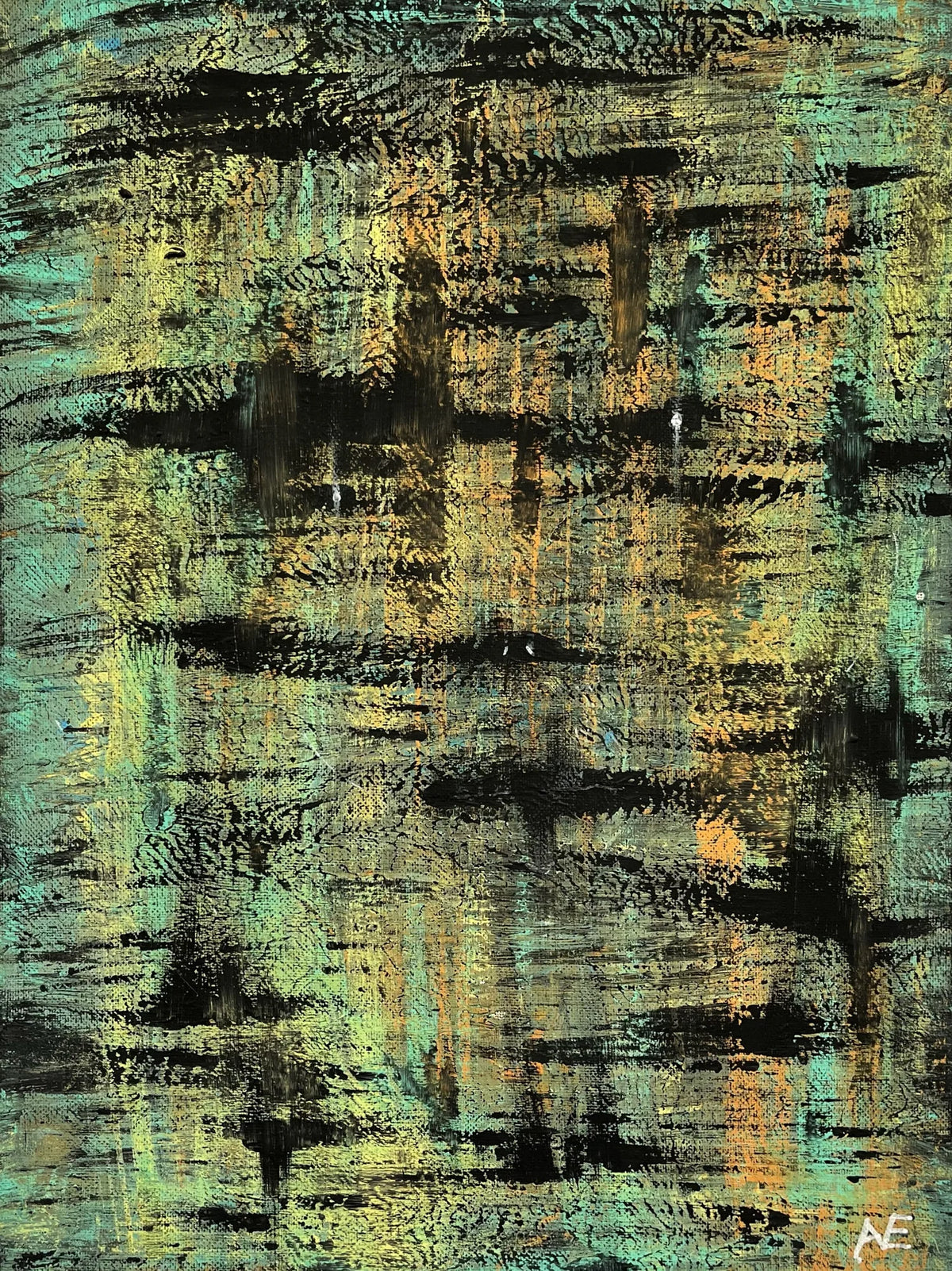 Last Glimpse, acrylic on canvas, 30 × 40 cm, 2024, by Nael Abdelal