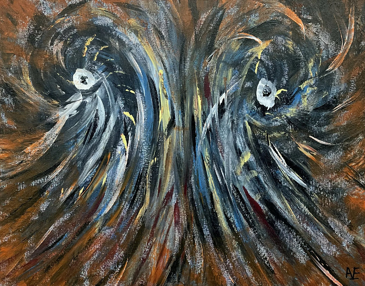 No. 171, acrylic on canvas, 40 × 50 cm, 2024, by Nael Abdelal
