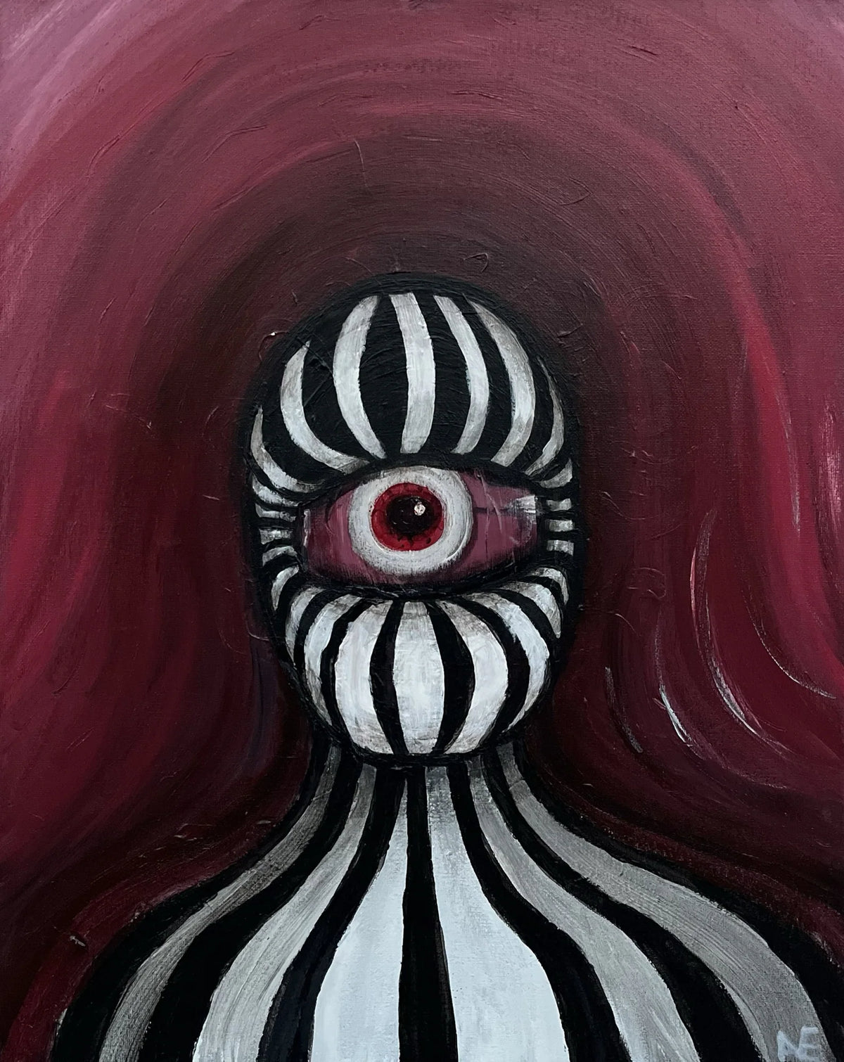 No. 179, acrylic on canvas, 40 × 50 cm, 2024, by Nael Abdelal