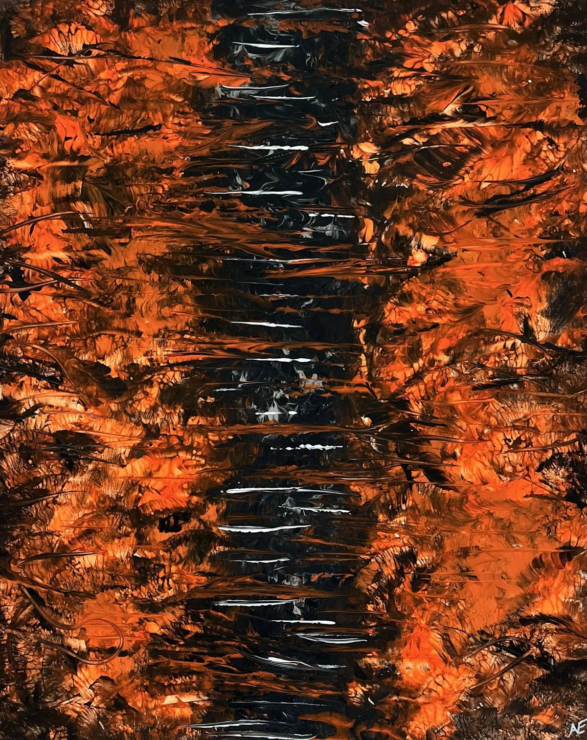 Coming together, acrylic on canvas, 40 × 50 cm, 2024, by Nael Abdelal