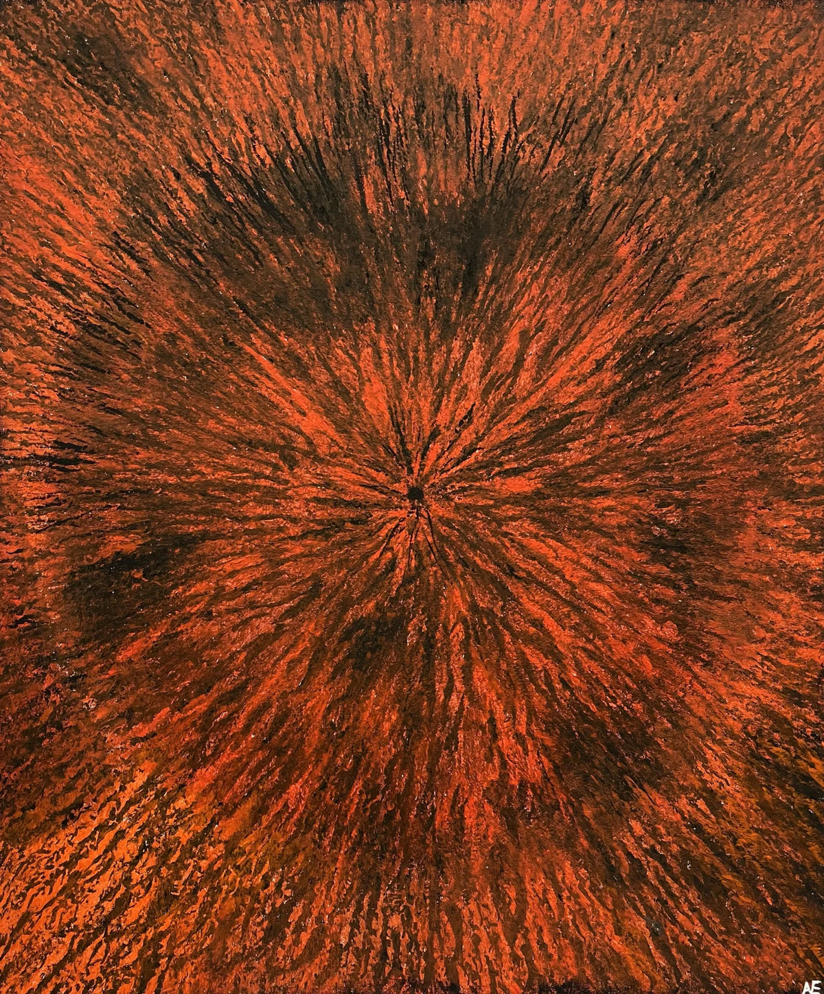 Fuse, acrylic on canvas, 50 × 60 cm, 2025, by Nael Abdelal