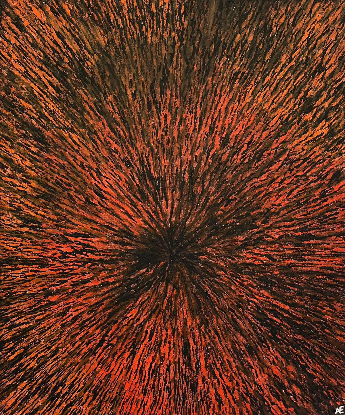 Concentrate, acrylic on canvas, 50 × 60 cm, 2025, by Nael Abdelal
