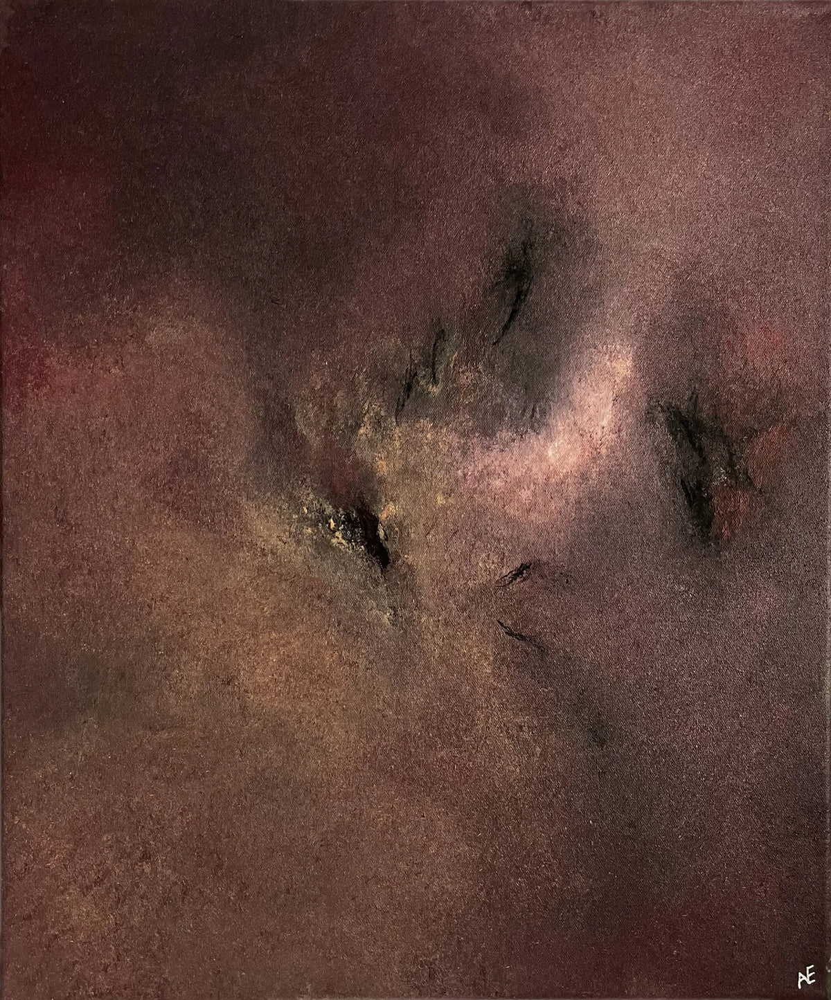Pincher, acrylic on canvas, 50 × 60 cm, 2026, by Nael Abdelal