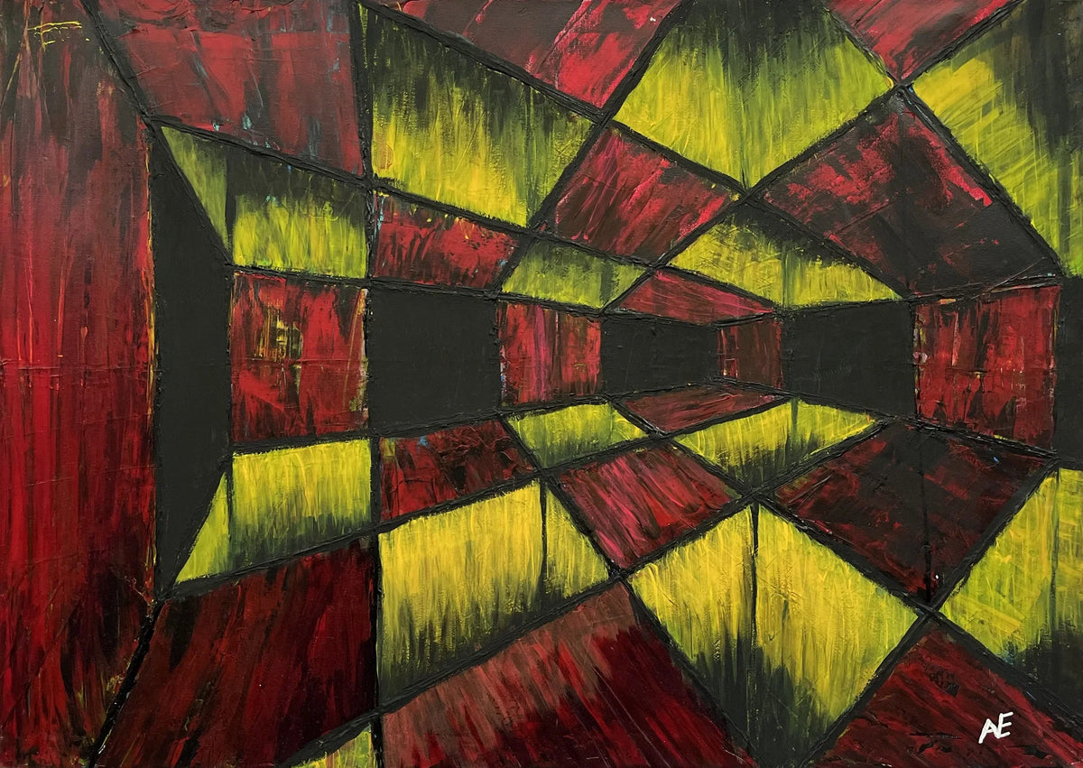 No. 237, acrylic on canvas, 50 × 70 cm, 2024, by Nael Abdelal