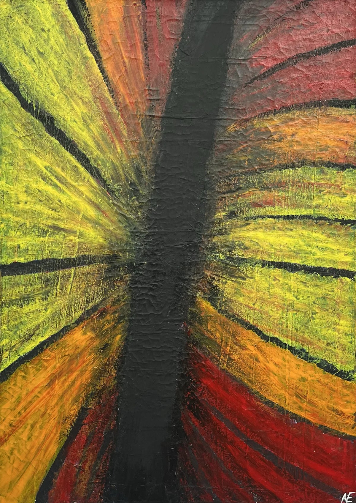 Tilt, acrylic on canvas, 50 × 70 cm, 2024, by Nael Abdelal