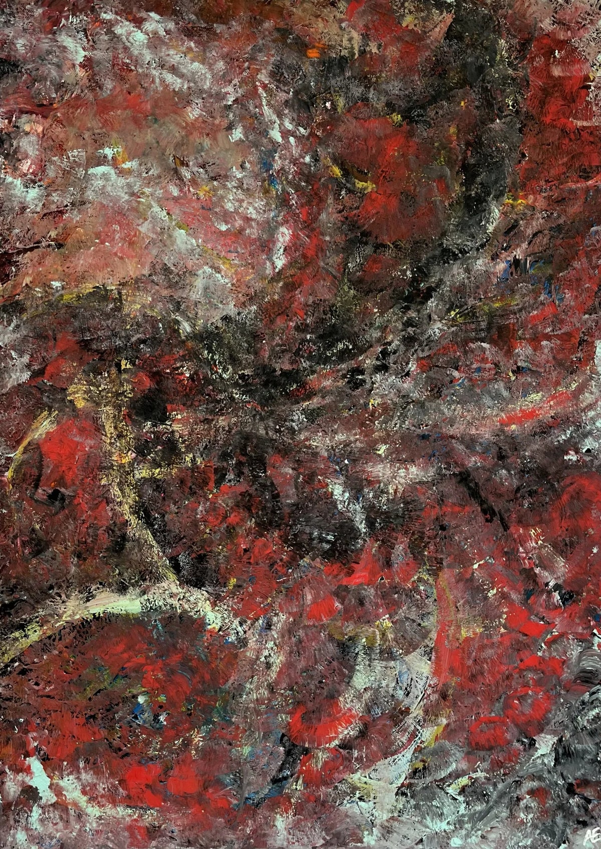 Fader, acrylic on canvas, 50 × 70 cm, 2025, by Nael Abdelal