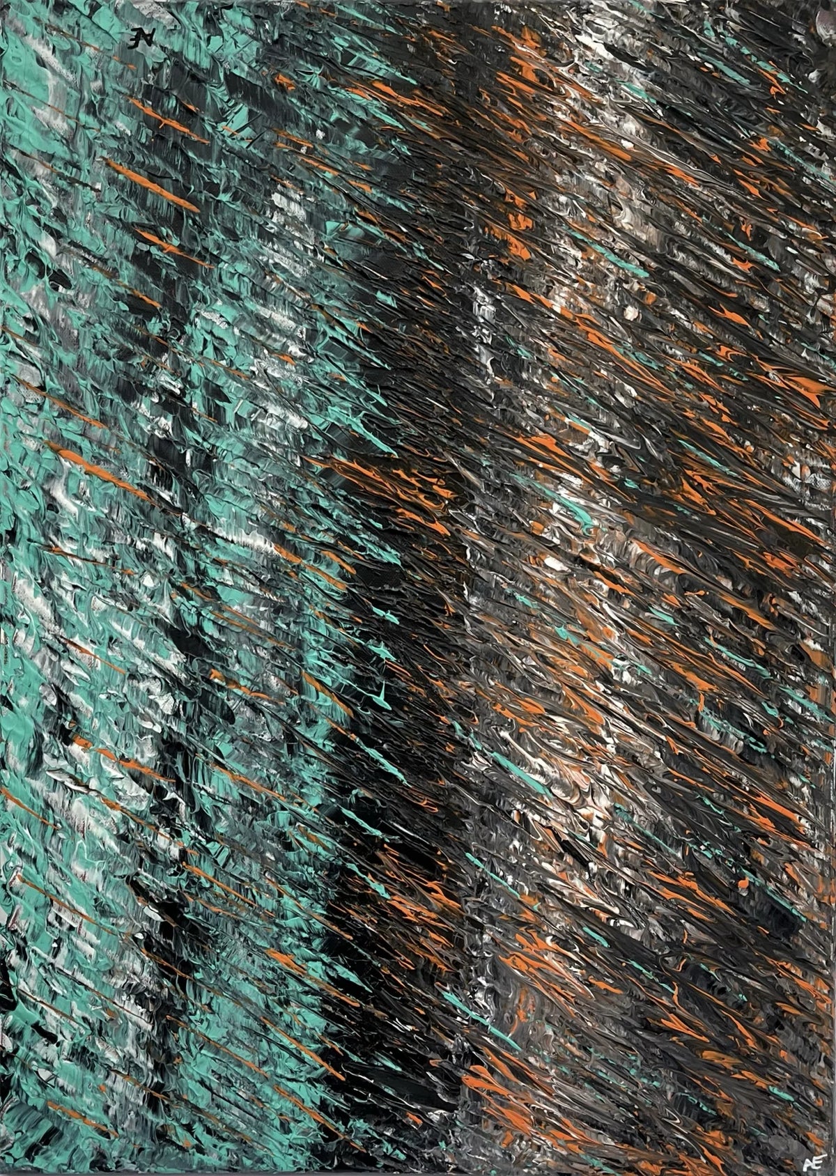 Invasion, acrylic on canvas, 50 × 70 cm, 2024, by Nael Abdelal