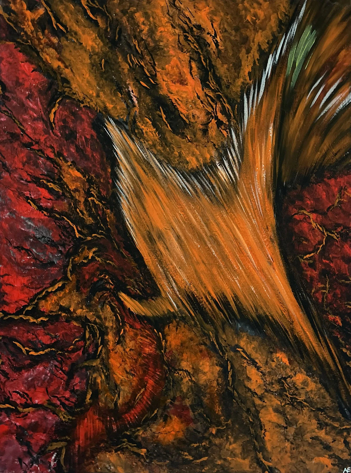 No. 283, acrylic on canvas, 60 × 80 cm, 2025, by Nael Abdelal